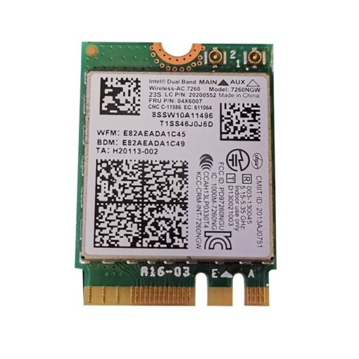Intel Dual Band Wireless-AC 7260, 04X6007, Network Card, Grade A