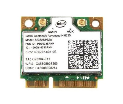 Intel Dual Band Centrino Advanced-N 6235 Wireless, 670292-001, Network Card, Grade A